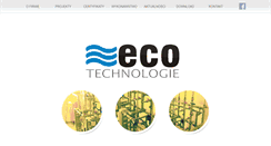 Desktop Screenshot of ecotechnologie.pl